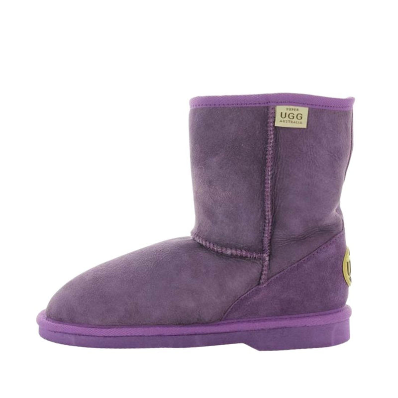 Yellow Earth  Purple Manly Boot Slippers