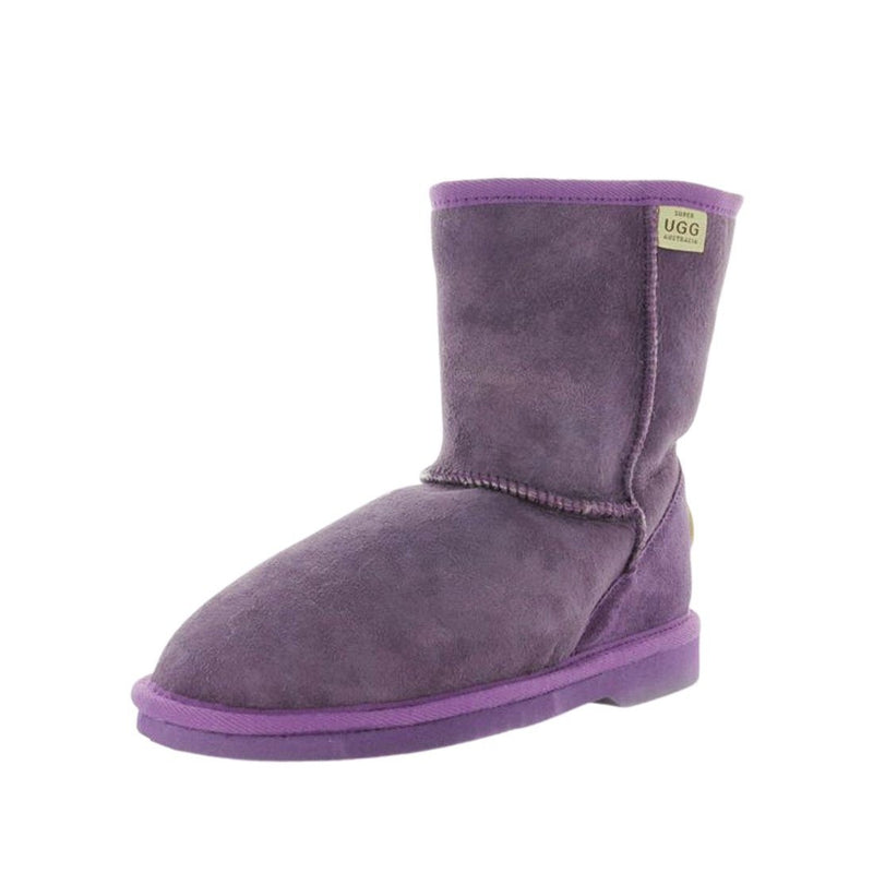 Yellow Earth  Purple Manly Boot Slippers