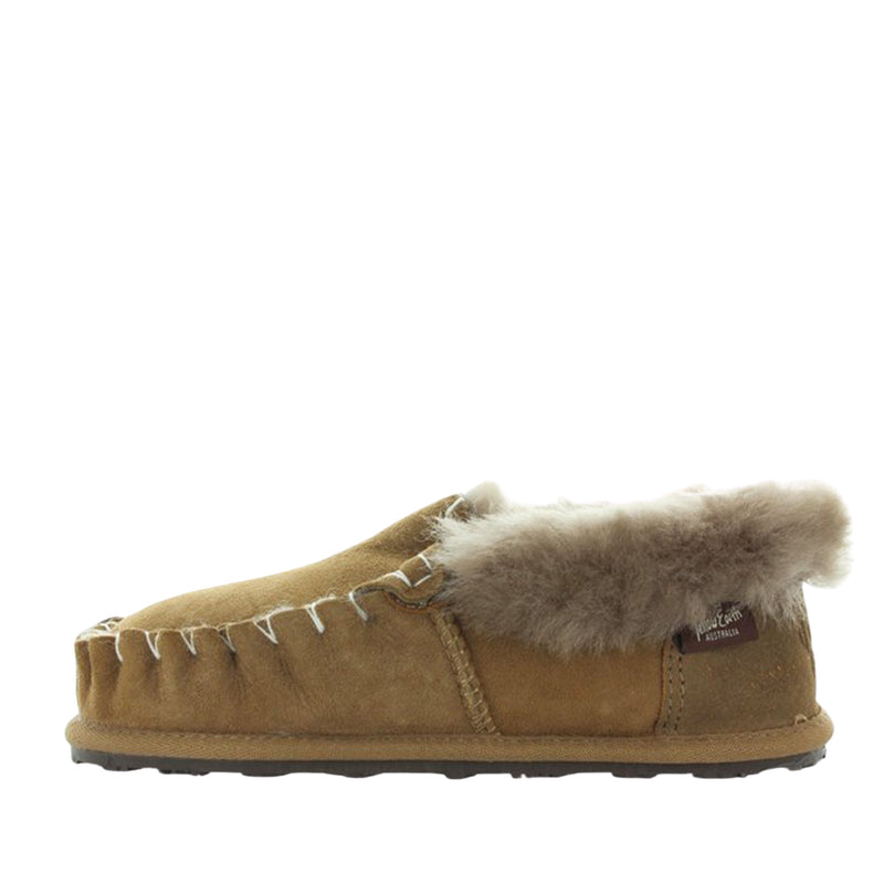 Yellow Earth  Mushroom Moccasin Slippers